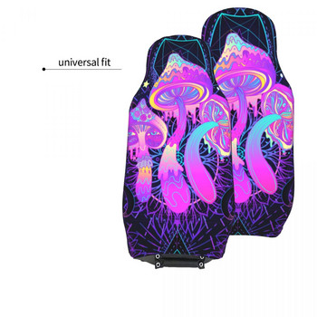 Psychedelic Magic Mushrooms Pattern Universal κάλυμμα καθισμάτων αυτοκινήτου Προστατευτικό εσωτερικού αξεσουάρ Καλύμματα καθισμάτων Πολυεστερικά αξεσουάρ αυτοκινήτου