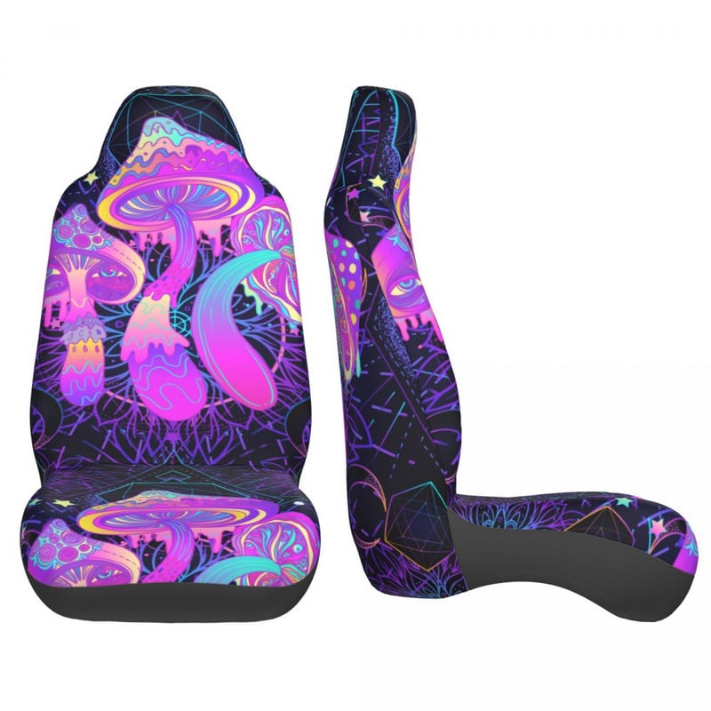 Psychedelic Magic Mushrooms Pattern Universal κάλυμμα καθισμάτων αυτοκινήτου Προστατευτικό εσωτερικού αξεσουάρ Καλύμματα καθισμάτων Πολυεστερικά αξεσουάρ αυτοκινήτου