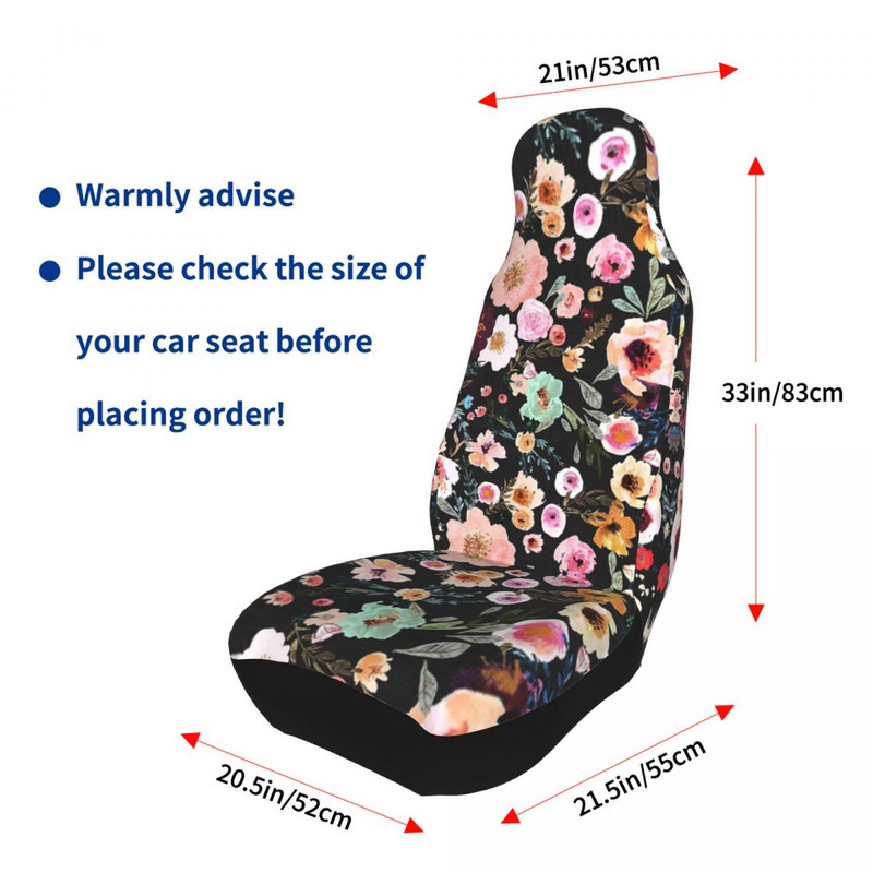 Burst Into Bloom Universaalne autoistme kate Four Seasons jaoks maasturi lillelised lillelised istmekatted kangajahtimiseks