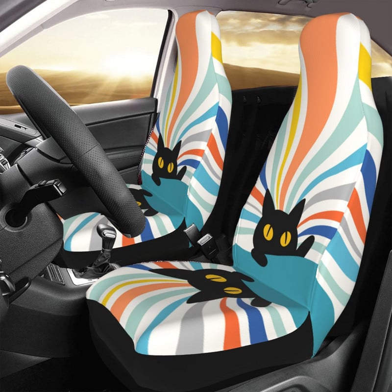 Funny Animal Cat Universalus automobilio sėdynės užvalkalas, atsparus vandeniui AUTOYOUTH Animals, automobilio sėdynės užvalkalas, audinys, automobilio stilius