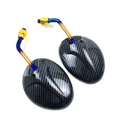 Universális 10 mm-es motorkerékpár-tükrök motoros visszapillantó oldalsó tükrök Honda Suzuki Yamaha Kawasaki Scooter Ducatihoz
