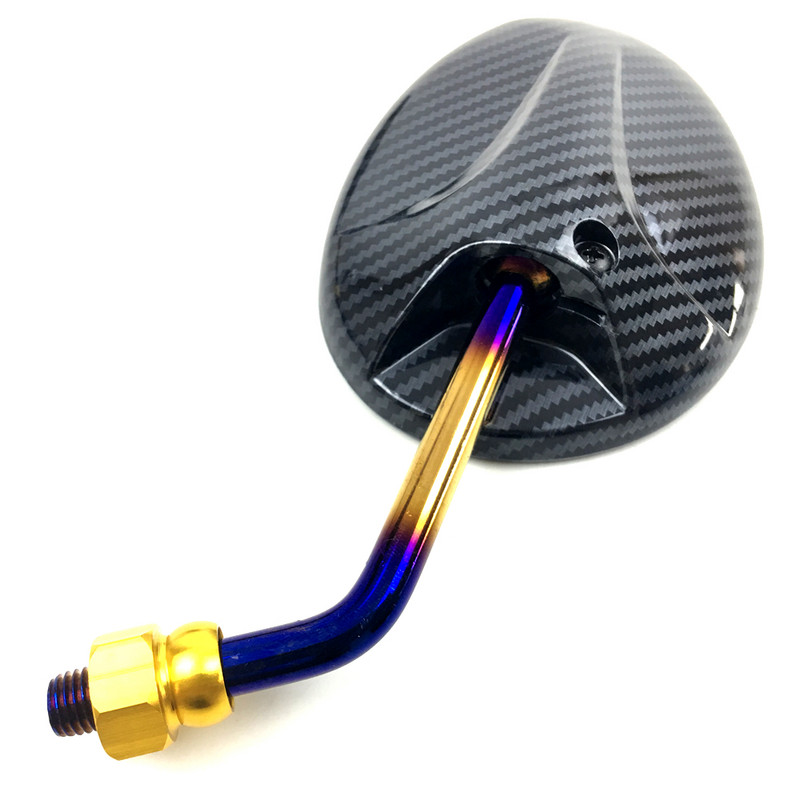 Universális 10 mm-es motorkerékpár-tükrök motoros visszapillantó oldalsó tükrök Honda Suzuki Yamaha Kawasaki Scooter Ducatihoz