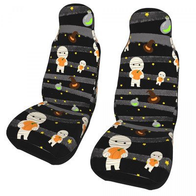 Halloween Cute Pumpkin Universaalne autoistme katte kaitse Salongi tarvikud Skelett autoistme padi kangast istmekaitse