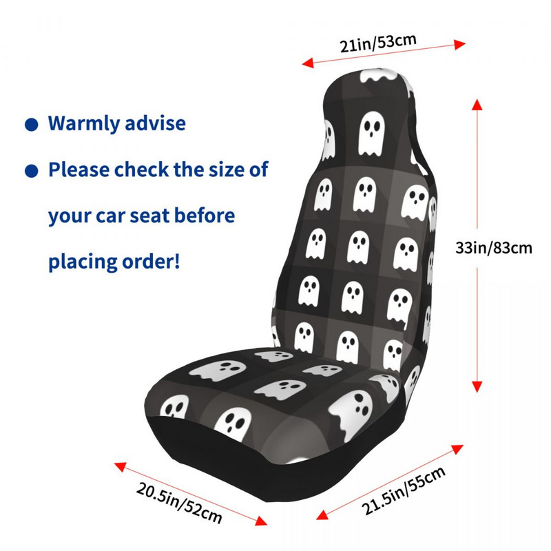 Cute Ghost Halloweeni muster universaalne autoistme kate veekindel naiste istmepadi/kate polüestrist kalapüük