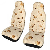 Burrito Tortilla Wrap universalus automobilio sėdynės užvalkalas Four Seasons AUTOYOUTH Pizza Food Naan Automobilinės sėdynės kilimėlis Fiber Seat Protector