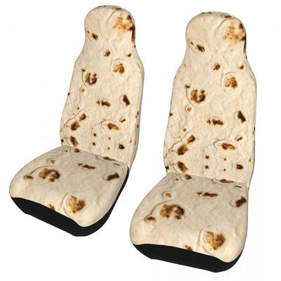 Burrito Tortilla Wrap universalus automobilio sėdynės užvalkalas Four Seasons AUTOYOUTH Pizza Food Naan Automobilinės sėdynės kilimėlis Fiber Seat Protector