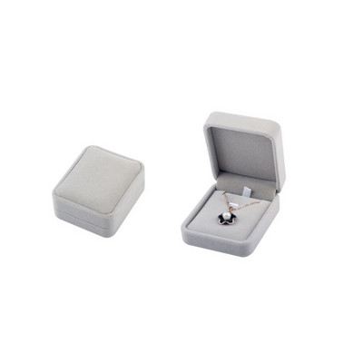 Vânzare în vrac Cutie de depozitare verighetă Cercei Știfturi pandantiv Colier Set Bijuterii Cutie cadou Ambalaj Organizator Carcasă Kit catifea gri