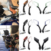 2 ΤΕΜ 8 χιλιοστών 10 χιλιοστών μοτοσικλέτας σκούτερ οπισθοπορείας πλαϊνοί καθρέφτες για Yamaha Honda Kawasaki Suzuki Chopper Cruiser Bobber