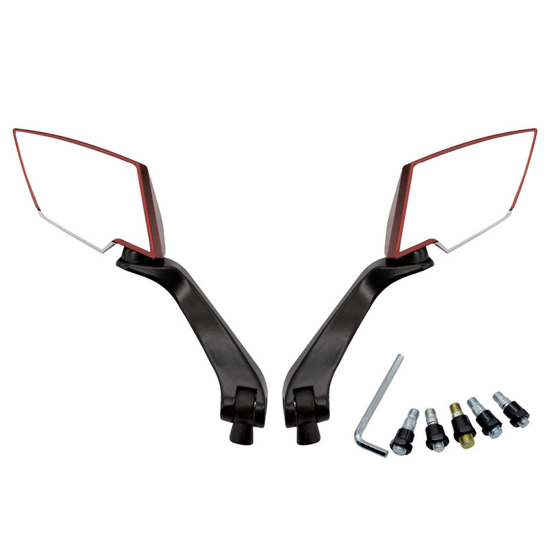 2 ΤΕΜ 8 χιλιοστών 10 χιλιοστών μοτοσικλέτας σκούτερ οπισθοπορείας πλαϊνοί καθρέφτες για Yamaha Honda Kawasaki Suzuki Chopper Cruiser Bobber