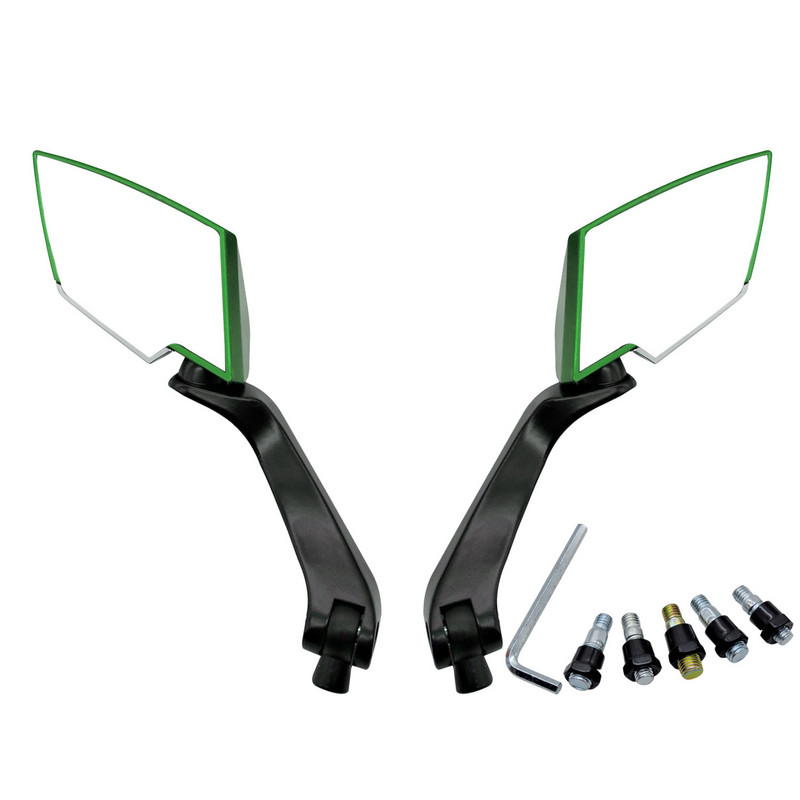 2 ΤΕΜ 8 χιλιοστών 10 χιλιοστών μοτοσικλέτας σκούτερ οπισθοπορείας πλαϊνοί καθρέφτες για Yamaha Honda Kawasaki Suzuki Chopper Cruiser Bobber