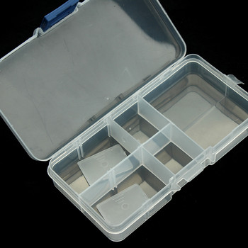 LOULEUR 7 слота (регулируеми) пластмасова кутия за инструменти за бижута, калъф за съхранение, органайзер за занаяти, мъниста, кутия за опаковане за изработка на бижута
