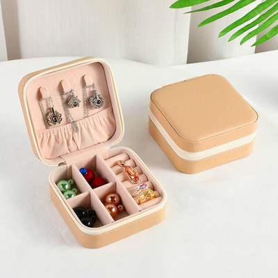 Kaasaskantav ehete hoiukarp Reisi ehete ümbris PU hoiustamiskõrvarõngad kaelakee sõrmus ehete korraldaja kuva ilma eheteta