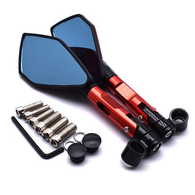 Motociklo universalus 8mm 10mm aliuminio CNC galinio vaizdo veidrodis skirtas KTM Duke 125/200 Duke 390 Yamaha XV750 XV700 XV535 XV250 ir kt.