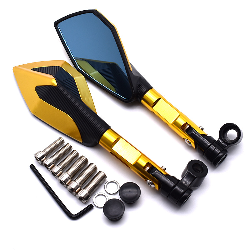 Motociklo universalus 8mm 10mm aliuminio CNC galinio vaizdo veidrodis skirtas KTM Duke 125/200 Duke 390 Yamaha XV750 XV700 XV535 XV250 ir kt.