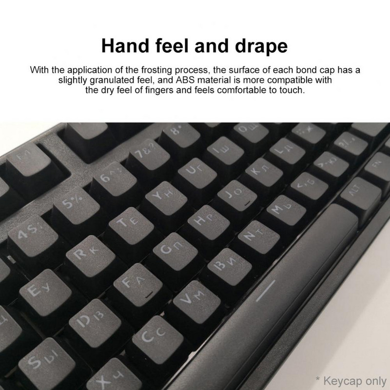 108tk Stiilne taustvalgustusega klahvikorkide vahetus vene keeles mehaanilise klaviatuuri jaoks