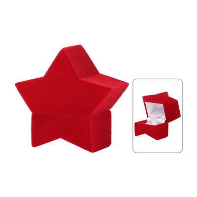 1 bucăți flocat cuplu iubit cercei suport afișaj inele cutie colier cutii bijuterii case container logodna nunta petrecere cadouri