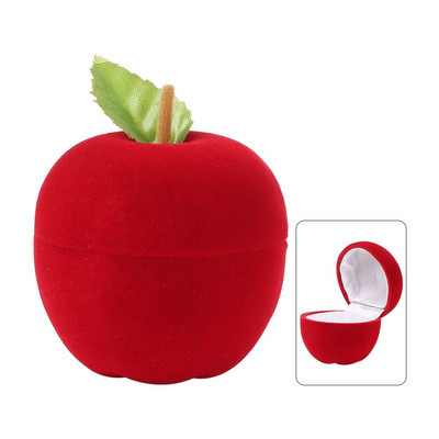 1 bucăți flocat cuplu iubit cercei suport afișaj inele cutie colier cutii bijuterii case container logodna nunta petrecere cadouri