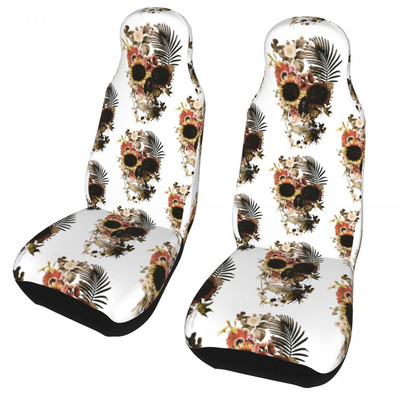 Garden Skull Light univerzális autóülés huzatvédő belső kiegészítők Dark Death csontváz üléshuzatok poliészter autóstílus