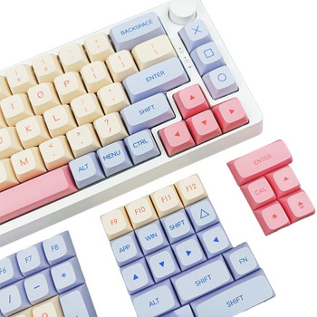 132 клавиша Marshmallow Keycaps PBT Dye Sublimation XDA Profile For MX Switch Fit 61/64/68/87/96/104/108Keyboard Mechanical Keycaps