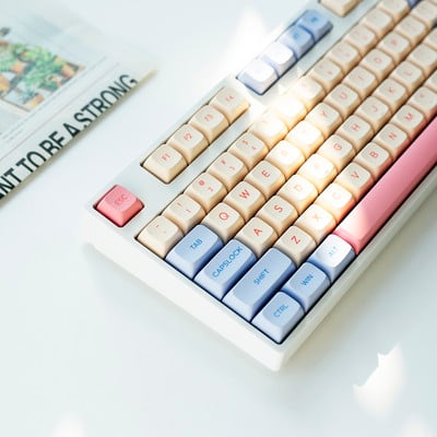 132 πλήκτρα Marshmallow Keycaps PBT Dye Sublimation XDA Profile For MX Switch Fit 61/64/68/87/96/104/108 Keyboard Mechanical Keycaps