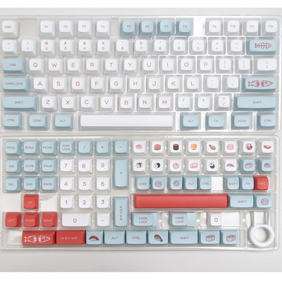 GMK Salmon Keycaps PBT klahvikork Värvaine sublimatsioon 140 klahvi XDA profiil Gateron Cherry MX Switchi mehaanilise klaviatuuri jaoks