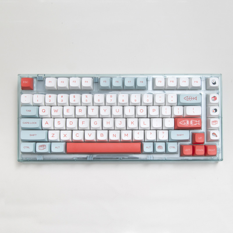 GMK Salmon Keycaps PBT klahvikork Värvaine sublimatsioon 140 klahvi XDA profiil Gateron Cherry MX Switchi mehaanilise klaviatuuri jaoks