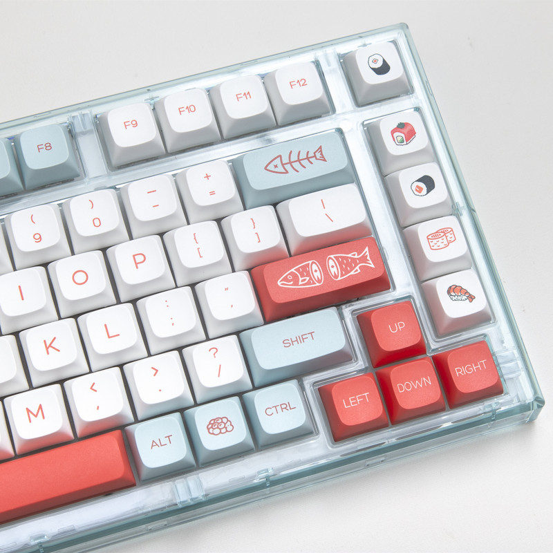GMK Salmon Keycaps PBT klahvikork Värvaine sublimatsioon 140 klahvi XDA profiil Gateron Cherry MX Switchi mehaanilise klaviatuuri jaoks