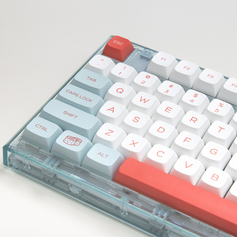 GMK Salmon Keycaps PBT klahvikork Värvaine sublimatsioon 140 klahvi XDA profiil Gateron Cherry MX Switchi mehaanilise klaviatuuri jaoks