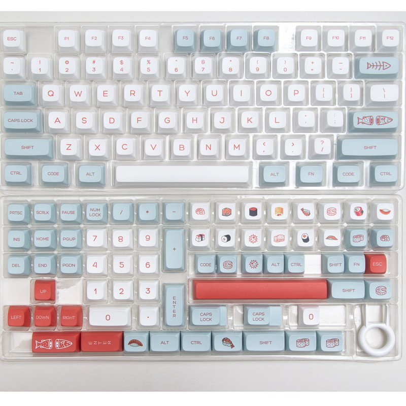 GMK Salmon Keycaps PBT klahvikork Värvaine sublimatsioon 140 klahvi XDA profiil Gateron Cherry MX Switchi mehaanilise klaviatuuri jaoks