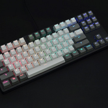 Клавиатура с 87 клавиша за компютърен компютър с контрастен цвят на клавишната капачка, цветна PBT механична клавиатура, смяна на клавиатурата, консумативи за клавиатура