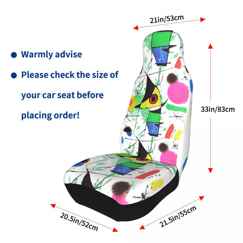 Univerzálny poťah na autosedačku Joan Miro, vhodný pre všetky druhy modelov, umelecké maľby, poťahy na autosedačky, látka, poľovníctvo