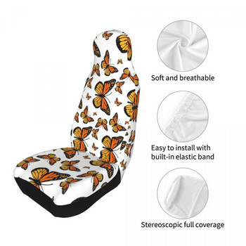 Κάλυμμα καθισμάτων αυτοκινήτου Monarch Butterfly Universal Four Seasons Κατάλληλο για όλα τα είδη Μοντέλα Καλύμματα καθισμάτων αυτοκινήτου Υφασμάτινο προστατευτικό καθισμάτων