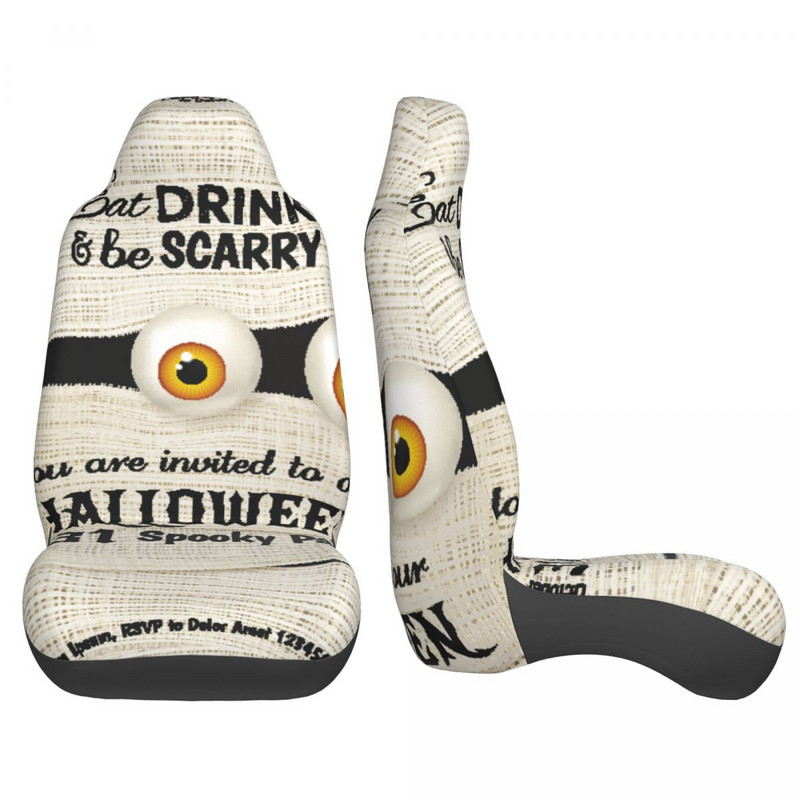 Halloweeni pidu emme suurte silmadega Universaalne autoistme kate Veekindel Sobivad mudelid Autoistmekatted Kangas autotarvikud