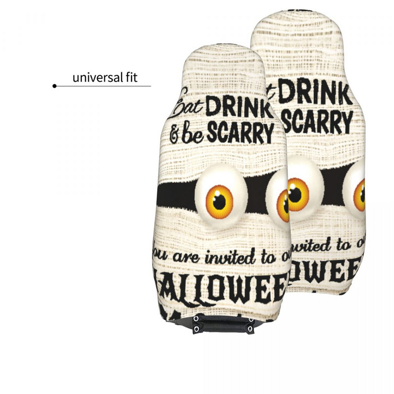 Halloweeni pidu emme suurte silmadega Universaalne autoistme kate Veekindel Sobivad mudelid Autoistmekatted Kangas autotarvikud