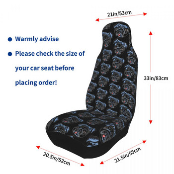 Black Pug Dog Προστατευτικό κάλυμμα καθίσματος αυτοκινήτου Universal Αξεσουάρ Εσωτερικού SUV SUV Εμπρός πίσω Flocking Πανί Μαξιλάρι Πολυεστέρας Κυνήγι