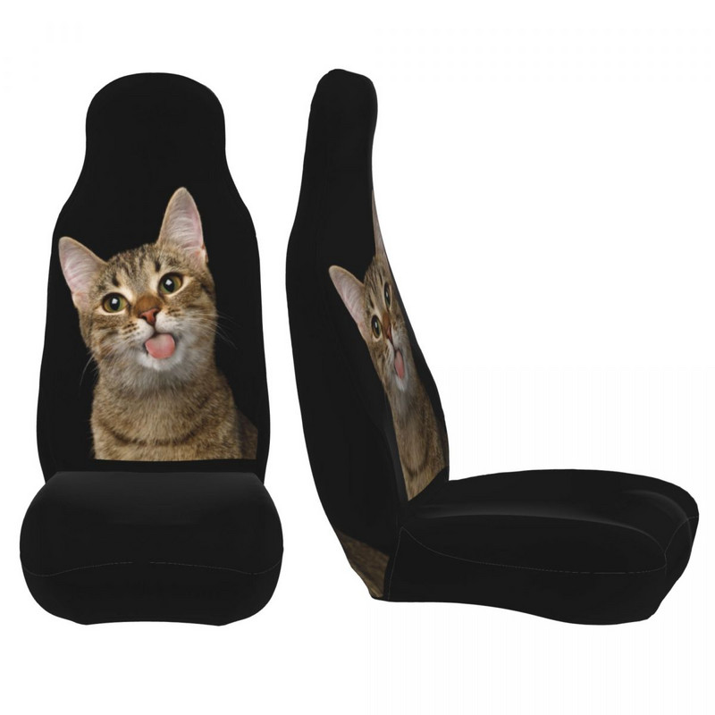 Naminės katės portretas Universalus automobilio sėdynės užvalkalas Four Seasons Travel Mieli kačiukai Automobilių sėdynių užvalkalai Poliesterio automobilių priedai