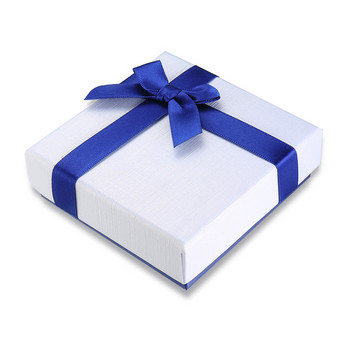 Подаръчна кутия за бижута Пръстени Колиета Гривни Калъфи за носене Синя пеперуда Елегантна кутия