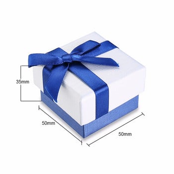 Подаръчна кутия за бижута Пръстени Колиета Гривни Калъфи за носене Синя пеперуда Елегантна кутия