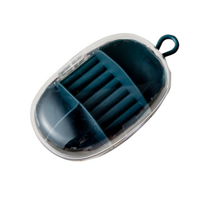 1 tk reisiehtekarp, läbipaistev kaasaskantav miniehete multifunktsionaalne kaotsiminekuvastane hoiustamiskõrvarõngas, sõrmus, ehete karp