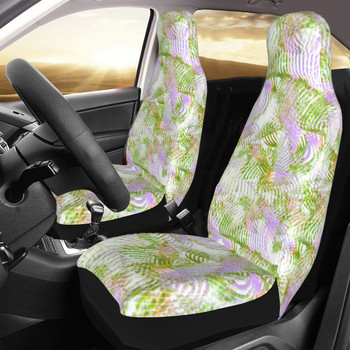 Tender Green Abstract Stripes Universal κάλυμμα καθίσματος αυτοκινήτου Αδιάβροχο γυναικείο καλύμμα καθισμάτων Προστατευτικό καθίσματος από ίνες