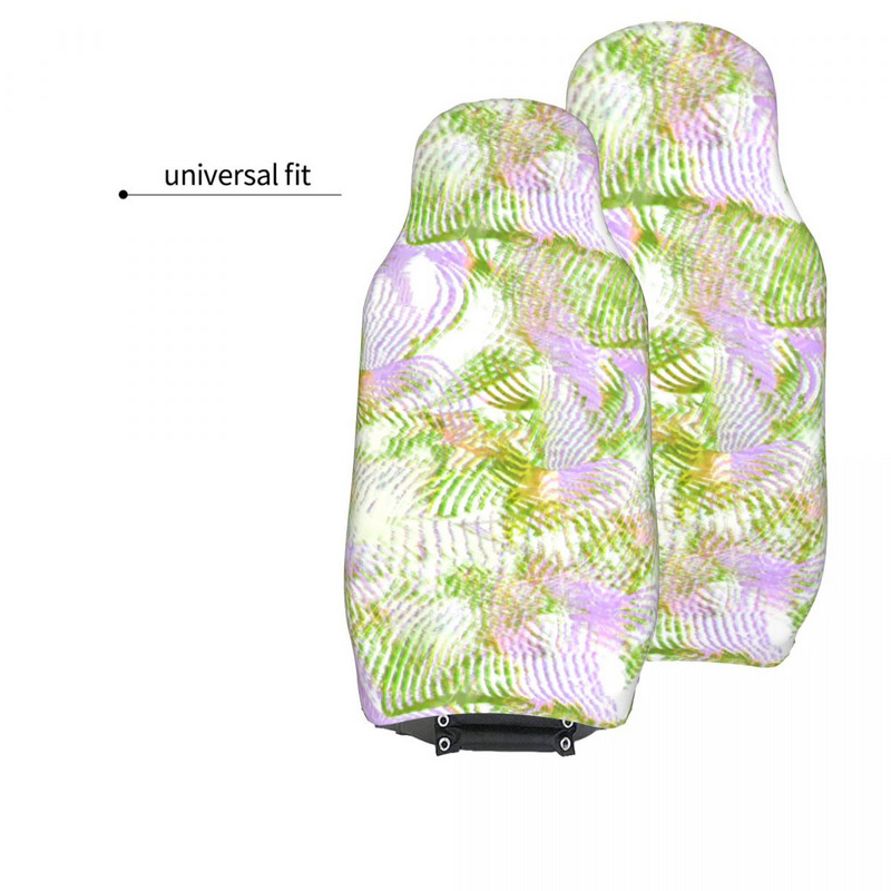 Tender Green Abstract Stripes Universaalne autoistme kate veekindel naiste istmekate Fiiberist istmekaitse