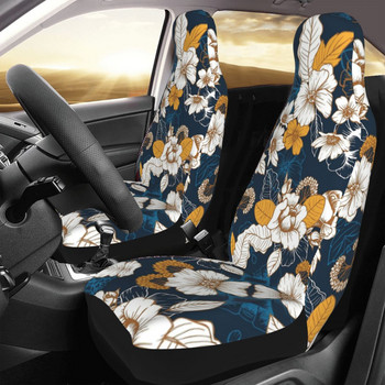 Универсален калъф за седалка за кола Four Seasons и златист божур и цвят
