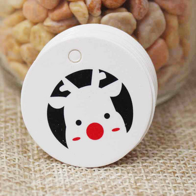 Etichete din hârtie albă/kraft de 1,18 inch stoc 100 de buc etichetă realizată manual cu etichetă de hârtie de dragoste pentru cutie de cadou DIY favoruri realizate manual