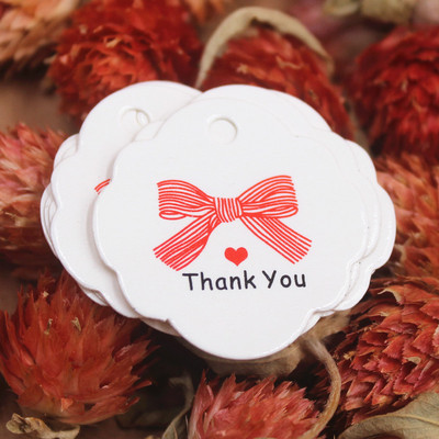 Etichete din hârtie albă/kraft de 1,18 inch stoc 100 de buc etichetă realizată manual cu etichetă de hârtie de dragoste pentru cutie de cadou DIY favoruri realizate manual