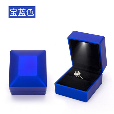 Cutie cu inele luminoase cu LED în formă de inimă, colier, pandantiv, cutie de bijuterii, propunere de inel, cutie de depozitare pentru bijuterii, decorare, cadou de aniversare