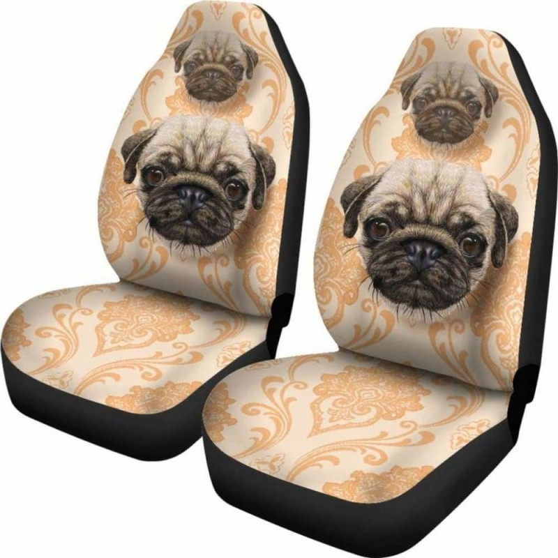 Huse scaun auto Pug Pachet de 30 de 2 huse de protecție universale pentru scaunul din față