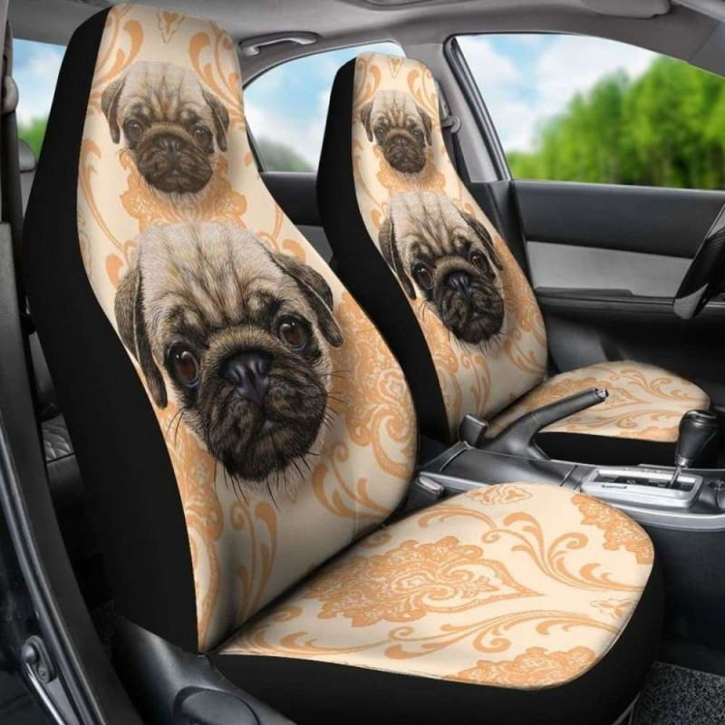 Huse scaun auto Pug Pachet de 30 de 2 huse de protecție universale pentru scaunul din față