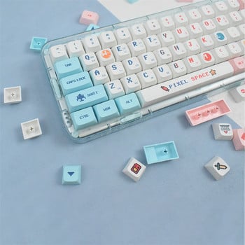 125 πλήκτρα Κορεατικά Αγγλικά XDA Προφίλ Keycaps PBT Dye Sublimation For MX Switch Fit 61/64/68/87/96/104/108 Lovely Keyboard KeyCaps