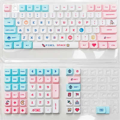 125 klahvi Korea inglise XDA profiili klahvikorgid PBT värvi sublimatsioon MX Switchi jaoks sobivad 61/64/68/87/96/104/108 armsad klaviatuuri klahvikorgid