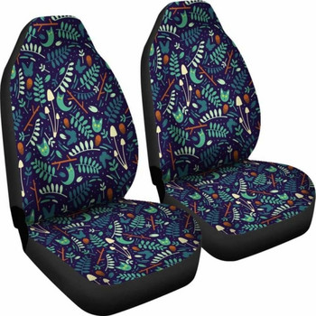 Калъфи за автомобилни седалки Night Leaf, пакет от 2 универсални предпазни калъфа за предни седалки